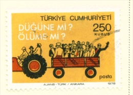 TURKEY  -  1977  Road Safety  250k  Used As Scan - Oblitérés