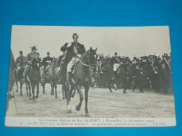 Belgique ) Carte Photo - N° 23 - La Joyeuse Entrée Du Roi ALBERT à Bruxelles Le 23 Décembre 1909 -  EDIT : - Berühmte Personen