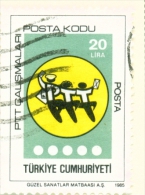TURKEY  -  1985  Post Codes  20l  Used As Scan - Gebruikt