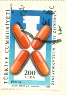 TURKEY  -  1988  Health  200l  Used As Scan - Gebruikt