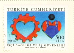 TURKEY  -  1988  Health  300l  Used As Scan - Used Stamps