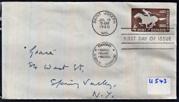 B0478 USA 1960, Pony Express Pre-paid Cover FDC, Saint Joseph - 1941-60