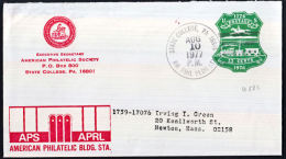 B0490 USA 1977, Pre-paid Cover, American Philatelic Society - 1961-80