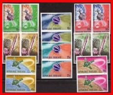 TOGO 1967 SPACE Imperf. PAIRS / FULL SETS Mi#559-66B MNH ** CV.42,00 EURO - Sammlungen