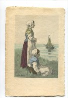 CPA TRES JOLIE CARTE SIGNEE FEIERTAG COUPLE ENFANT MOUCHOIR - Feiertag, Karl