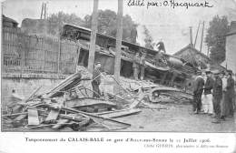 Ailly Sur Somme    80         Tamponnement Du Calais - Bale En Gare (papier Déchiré Au Dos Sans Incidence Sur La Photo) - Otros & Sin Clasificación