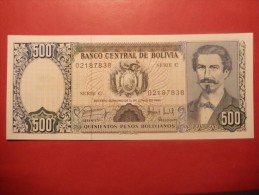 BOLIVIA 500 PESOS BOLIVIANOS 1981 FDS - Bolivie