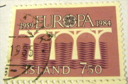 Iceland 1984 Europa CEPT 7.50kr - Used - Oblitérés