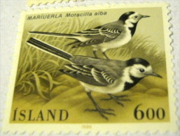 Iceland 1986 Motacilla Alba Birds 6.00kr - Mint Hinged - Usados