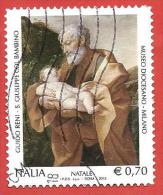 ITALIA REPUBBLICA USATO - 2013 - NATALE RELIGIOSO - S.Giuseppe Col Bambino, Opera Di G.Reni - € 0,70 - S. 3434 - 2011-20: Used