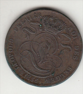 5 Cent, Centimes Leopold I 1856 (MT10) - 5 Cents