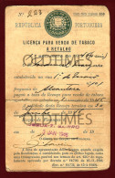 PORTUGAL - REPUBLICA PORTUGUESA - LICENÇA PARA VENDA DE TABACO A RETALHO - 1946 INVOICE - Portugal