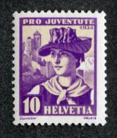 5502  Swiss 1934  Mi.# 282 ** Scott # B70  (cat. 1.50€)  Offers Welcome! - Unused Stamps