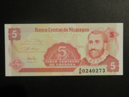 Billet - Nicaragua - Valeur Faciale : 5 Centavos - Type De Cordoba - Jamais Circulé - Nicaragua