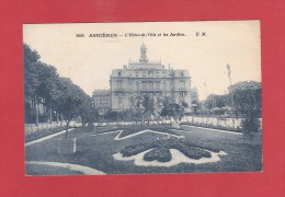 * CPA..dépt 92..ASNIERES   :   L' Hôtel De Ville  Et Les Jardins..n°3602   : Voir Les 2 Scans - Asnieres Sur Seine