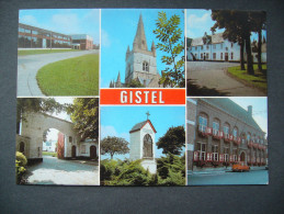 Belgium: GISTEL - Zwembad - Sporthal, Kerk, Abdij St.-Godelieve, Ingang Abdij, Naaikapel, Stadhuis - Gistel