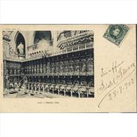 LNTP8003-LFT144.Tarjeta Postal De LEON.ARTE.Escultura.CORO DE LA CATEDRAL DE LEON.1902 - León