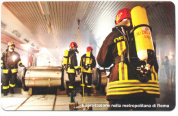 VIGILI DEL FUOCO METROPOLITANA ROMA SCHEDA TELEFONICA TELECOM 2377 - Publiques Thématiques