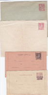 Monaco, Entier Postal, Deux Cartes Lettres Et Deux Enveloppes 147x112, Neufs, Une Enveloppe état Moyen - Brieven En Documenten