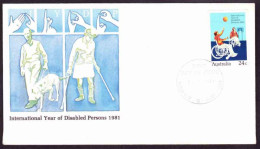 Australia - 1981 - International Year Of Disabled Persons, Brisbane Cancellation - FDC - Lettres & Documents