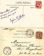 Monaco, N 14 Et N 26 Sur Deux CPA Distinctes (pas Courant) - Covers & Documents