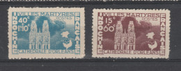 Indochine  1944  N° 292 / 93  Orleans (x) (toujours Sans Gomme) - Nuovi