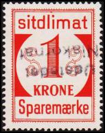 1939. Sparemærke Sitdlimat. 1 Kr. Udstedet Niakornat.  (Michel: ) - JF127628 - Colis Postaux