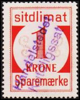 1939. Sparemærke Sitdlimat. 1 Kr. Handelstedet Kutdligssat.  (Michel: ) - JF127644 - Pacchi Postali