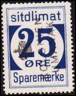 1939. Sparemærke Sitdlimat. 25 ØRE KOLONIEN UMANAK.  (Michel: ) - JF127673 - Pacchi Postali