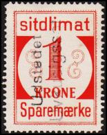 1939. Sparemærke Sitdlimat. 1 Kr. Udstedet Uvkusigssat.  (Michel: ) - JF127709 - Spoorwegzegels
