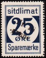 1939. Sparemærke Sitdlimat. 25 ØRE Nr. 16 Avane.  (Michel: ) - JF127719 - Spoorwegzegels