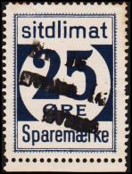 1939. Sparemærke Sitdlimat. 25 ØRE Nr. 16 Avane.  (Michel: ) - JF127722 - Parcel Post