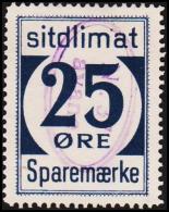 1939. Sparemærke Sitdlimat. 25 ØRE. Nr. 37 Avane.  (Michel: ) - JF127731 - Paketmarken