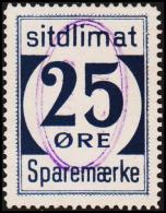 1939. Sparemærke Sitdlimat. 25 ØRE. Nr. 37 Avane.  (Michel: ) - JF127727 - Parcel Post