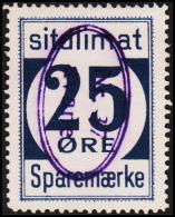 1939. Sparemærke Sitdlimat. 25 ØRE. Nr. 37 Avane.  (Michel: ) - JF127725 - Paketmarken
