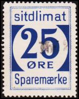 1939. Sparemærke Sitdlimat. 25 ØRE Nr. 2 Avane.  (Michel: ) - JF127785 - Paquetes Postales