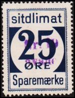 1939. Sparemærke Sitdlimat. 25 ØRE Nr. 19 Avane.  (Michel: ) - JF127757 - Paketmarken