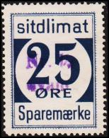 1939. Sparemærke Sitdlimat. 25 ØRE Nr. 19 Avane.  (Michel: ) - JF127756 - Pacchi Postali