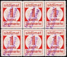 1939. Sparemærke Sitdlimat. 6x 1 Kr. Handelstedet Kutdligssat.  (Michel: ) - JF127764 - Spoorwegzegels