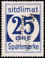 1939. Sparemærke Sitdlimat. 25 ØRE Udstedet Igdlorssuit. (Michel: ) - JF127811 - Pacchi Postali