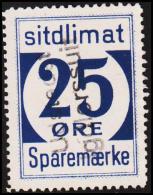 1939. Sparemærke Sitdlimat. 25 ØRE Udstedet Igdlorssuit. (Michel: ) - JF127845 - Spoorwegzegels