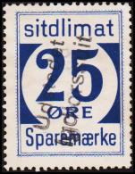 1939. Sparemærke Sitdlimat. 25 ØRE Udstedet Igdlorssuit. (Michel: ) - JF127844 - Spoorwegzegels