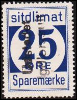 1939. Sparemærke Sitdlimat. 25 ØRE Udstedet Igdlorssuit. (Michel: ) - JF127839 - Spoorwegzegels