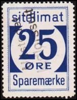 1939. Sparemærke Sitdlimat. 25 ØRE Udstedet Igdlorssuit. (Michel: ) - JF127847 - Colis Postaux