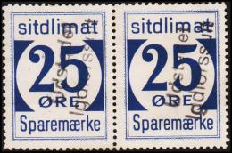 1939. Sparemærke Sitdlimat. 2x 25 ØRE Udstedet Igdlorssuit. (Michel: ) - JF127799 - Paquetes Postales