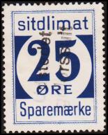 1939. Sparemærke Sitdlimat. 25 ØRE Udstedet Igdlorssuit. (Michel: ) - JF127836 - Colis Postaux