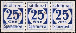 1939. Sparemærke Sitdlimat. 3X 25 ØRE Nr. 2 Avane.  (Michel: ) - JF127795 - Paketmarken