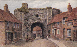 Rye - Landgate - Wonderful Old Post Card  (Salmon Series) From An Original Water Color Drawing By A.R. Quinton - Rye