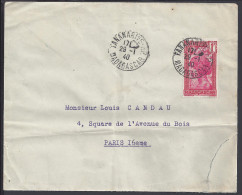 MADAGASCAR - 1940 -   N° 218  SUR LETTRE DE TANANARIVE POUR PARIS - - Briefe U. Dokumente