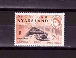 NYASALAND 1960 Kariba Odd Value   Yvert Cat N°37 Absolutely Perfect MNH ** - Nyassaland (1907-1953)